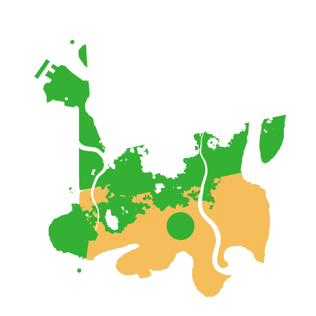 Biome Rust Map: Procedural Map, Size: 3000, Seed: 731425372