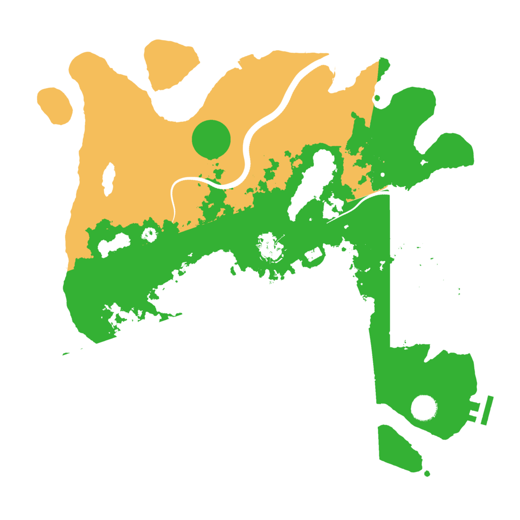 Biome Rust Map: Procedural Map, Size: 3550, Seed: 62217530
