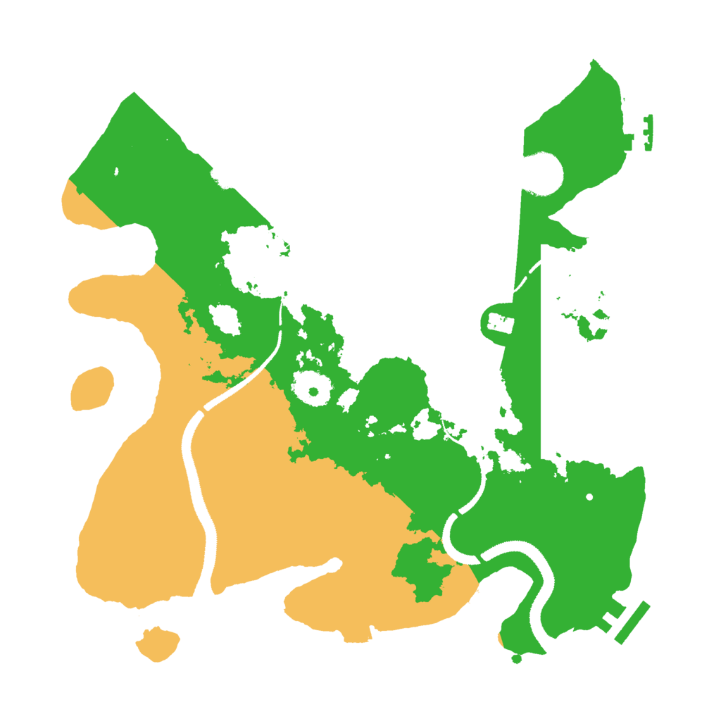 Biome Rust Map: Procedural Map, Size: 3000, Seed: 968946040