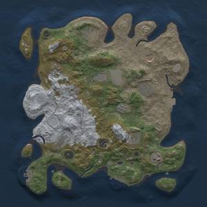 Thumbnail Rust Map: Procedural Map, Size: 3500, Seed: 1182024987, 18 Monuments