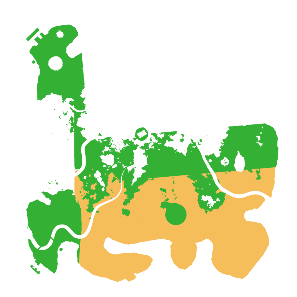 Biome Rust Map: Procedural Map, Size: 3700, Seed: 261454004