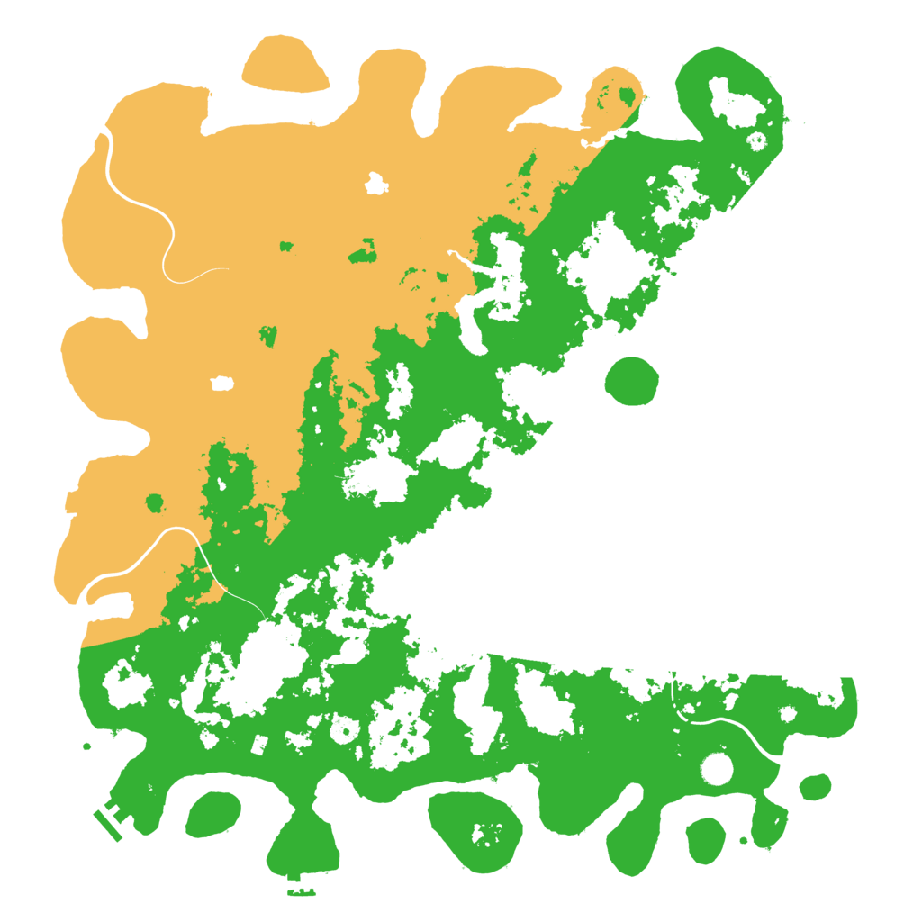 Biome Rust Map: Procedural Map, Size: 5000, Seed: 2521