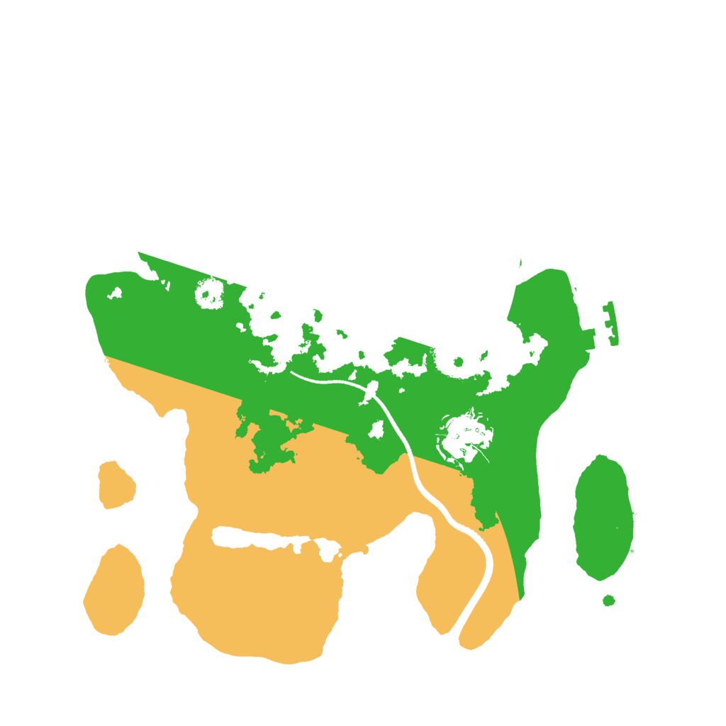 Biome Rust Map: Procedural Map, Size: 2500, Seed: 37677