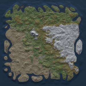 Thumbnail Rust Map: Procedural Map, Size: 6000, Seed: 1150584285, 19 Monuments