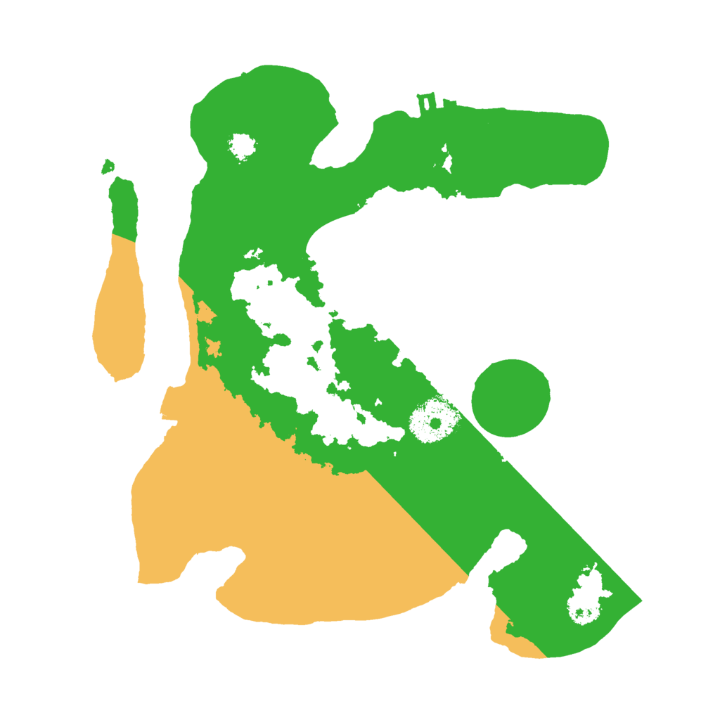 Biome Rust Map: Procedural Map, Size: 2500, Seed: 298871221