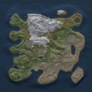 Thumbnail Rust Map: Procedural Map, Size: 3000, Seed: 5316790, 13 Monuments