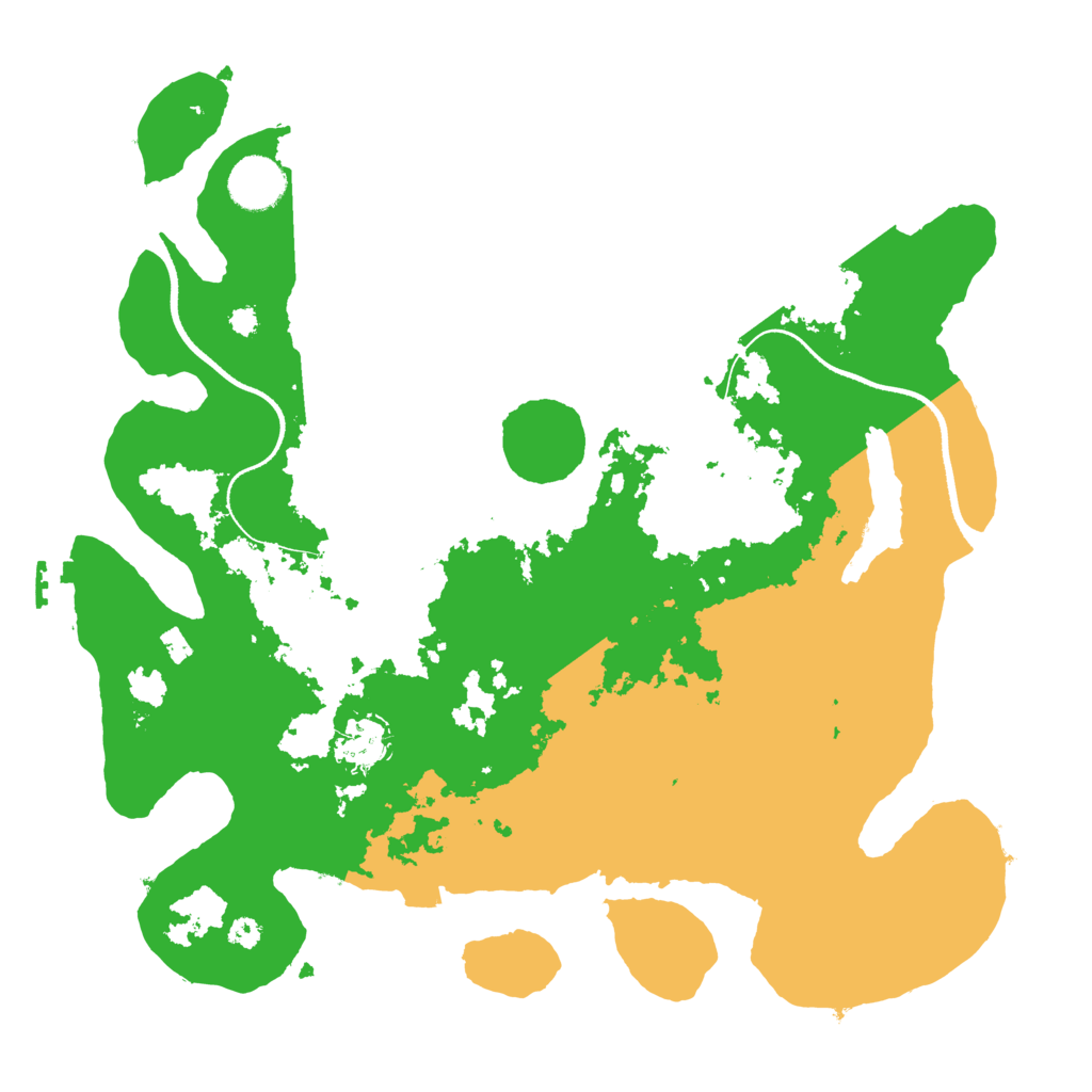 Biome Rust Map: Procedural Map, Size: 3500, Seed: 781476005