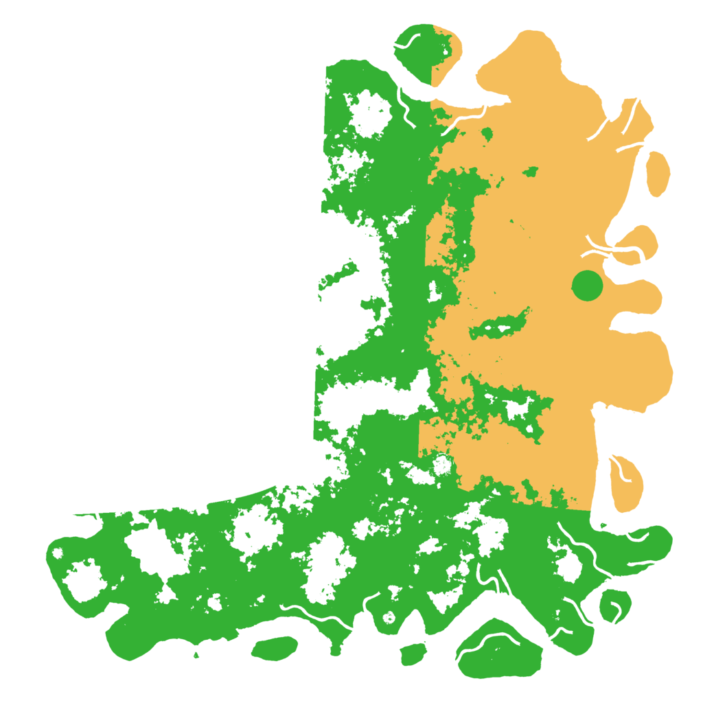 Biome Rust Map: Procedural Map, Size: 6000, Seed: 568567