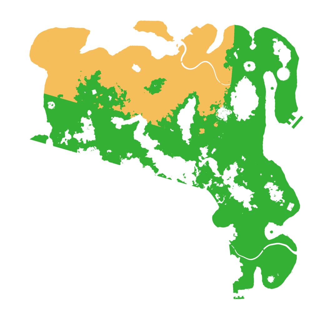 Biome Rust Map: Procedural Map, Size: 4350, Seed: 775534561