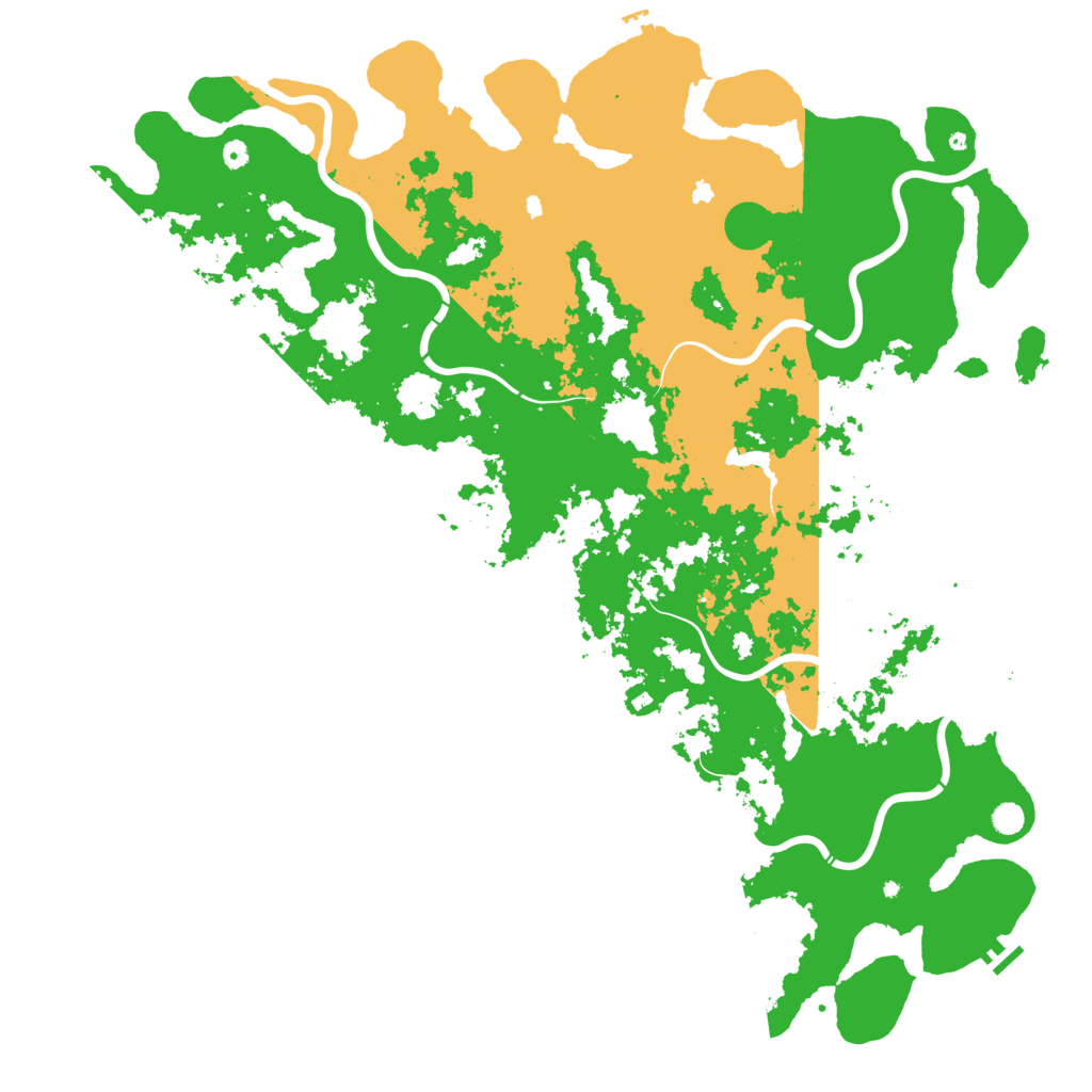 Biome Rust Map: Procedural Map, Size: 6000, Seed: 34910281