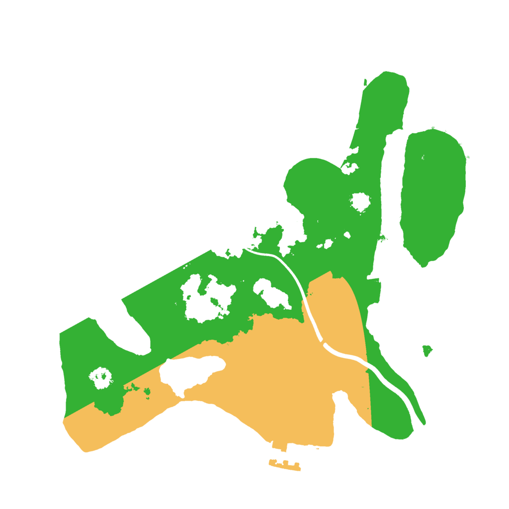 Biome Rust Map: Procedural Map, Size: 2400, Seed: 1412211683