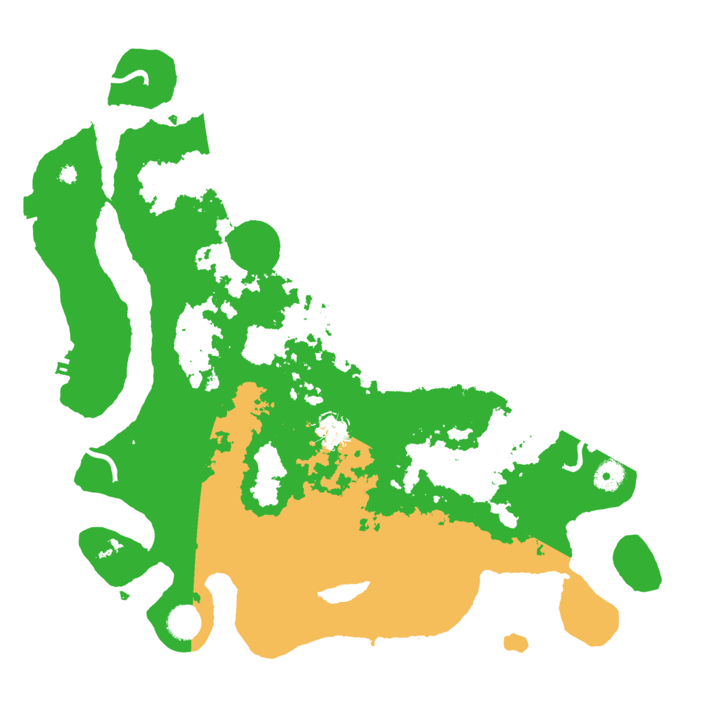 Biome Rust Map: Procedural Map, Size: 3700, Seed: 364540155