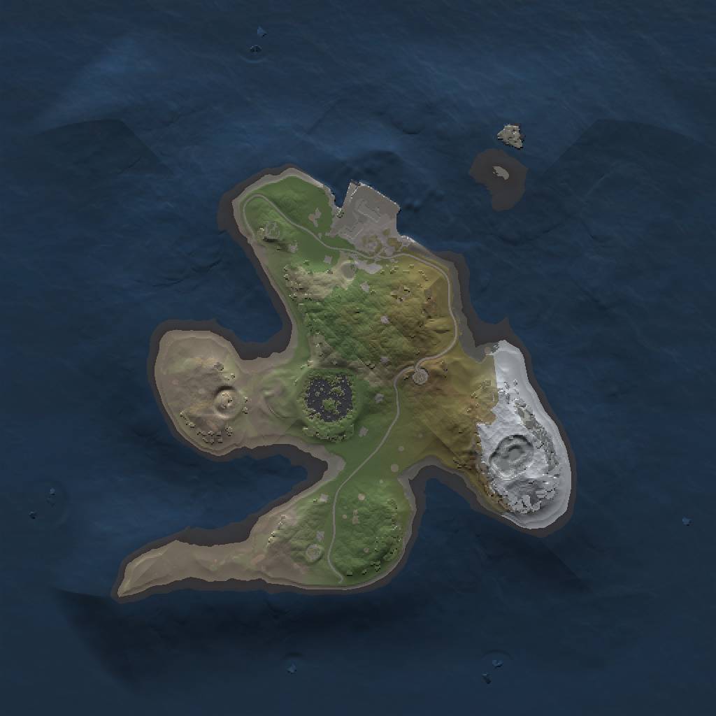 Rust Map: Procedural Map, Size: 1500, Seed: 358898500, 3 Monuments