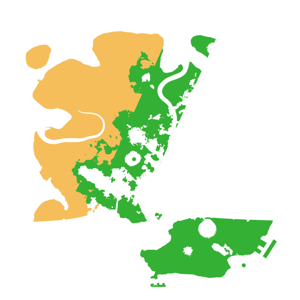 Biome Rust Map: Procedural Map, Size: 3000, Seed: 73856