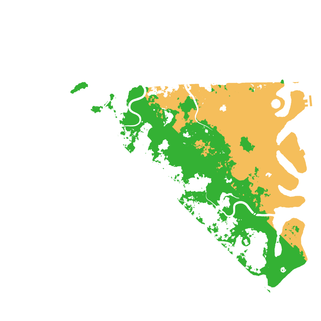 Biome Rust Map: Procedural Map, Size: 6000, Seed: 1122290658