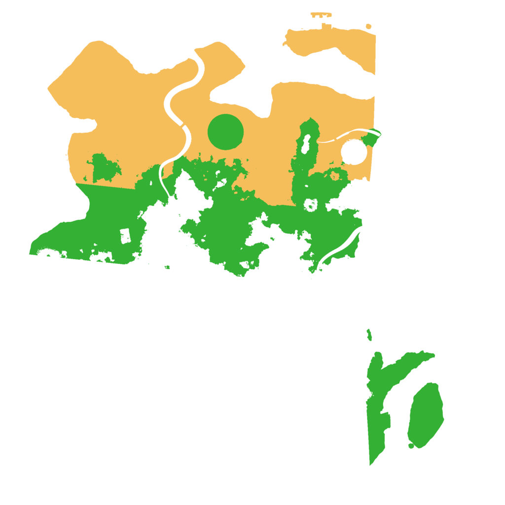 Biome Rust Map: Procedural Map, Size: 3700, Seed: 1991180539