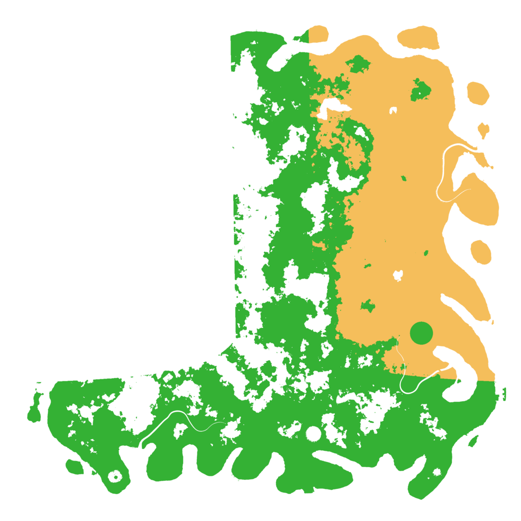 Biome Rust Map: Procedural Map, Size: 6000, Seed: 56465
