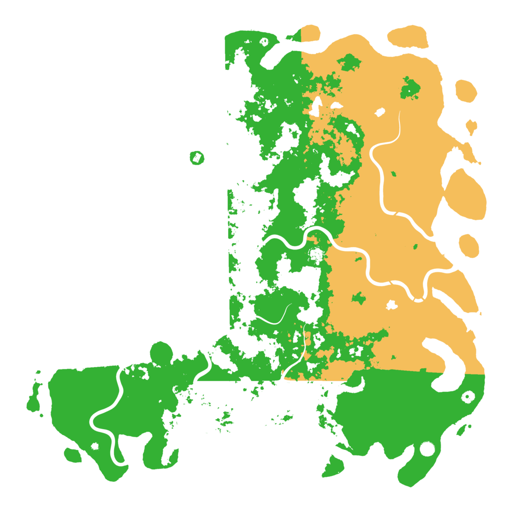 Biome Rust Map: Procedural Map, Size: 6000, Seed: 56465