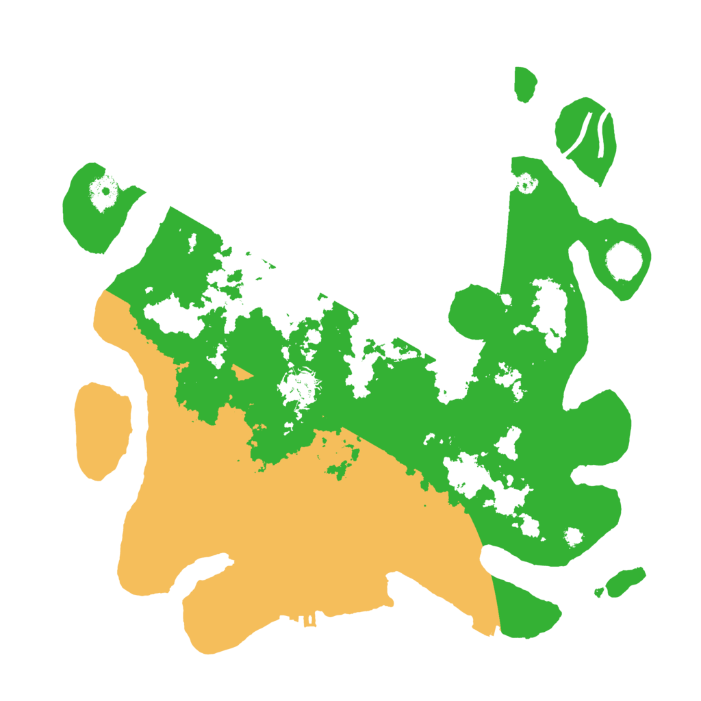 Biome Rust Map: Procedural Map, Size: 3500, Seed: 538331481