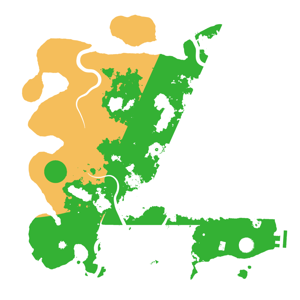 Biome Rust Map: Procedural Map, Size: 3500, Seed: 73856