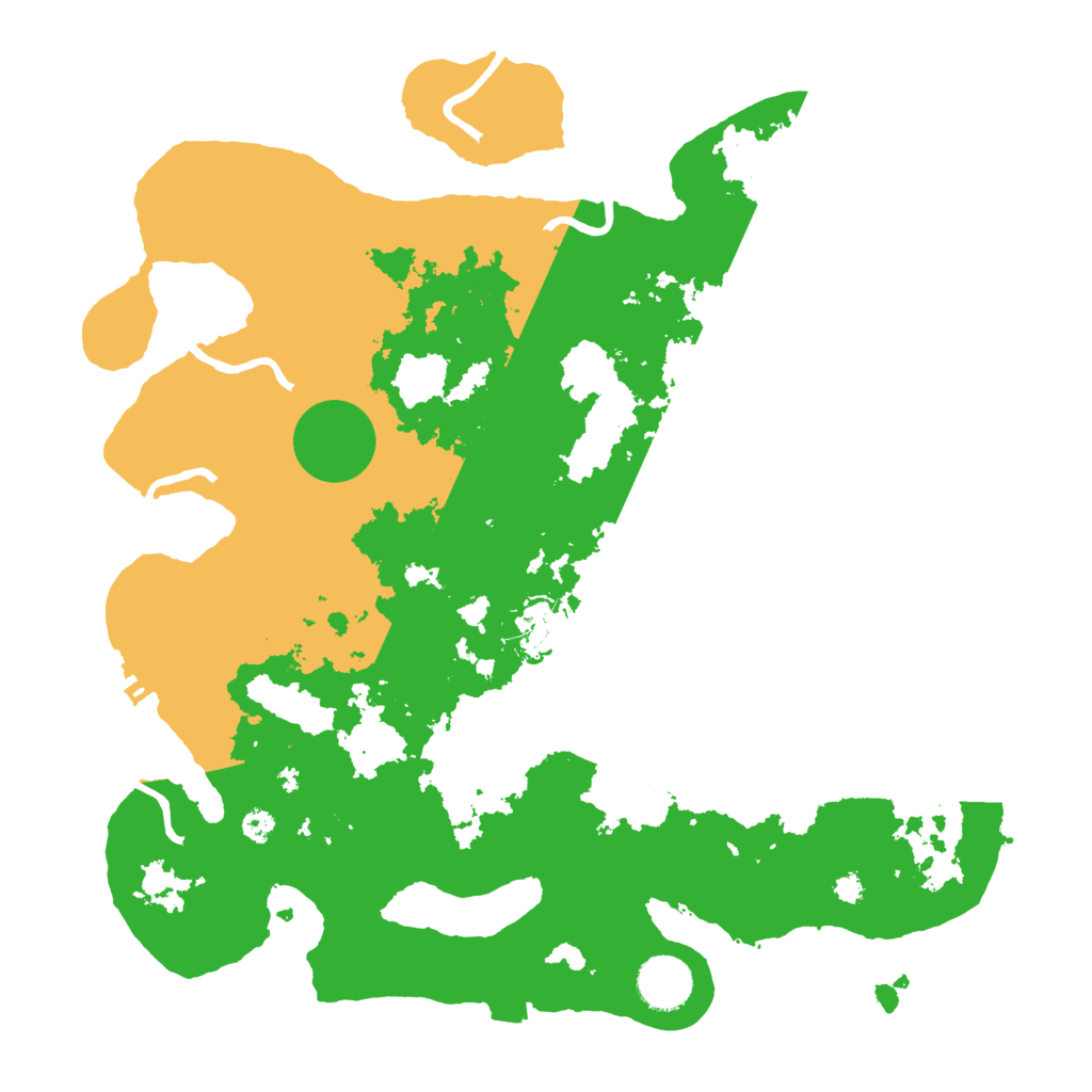 Biome Rust Map: Procedural Map, Size: 3500, Seed: 73856