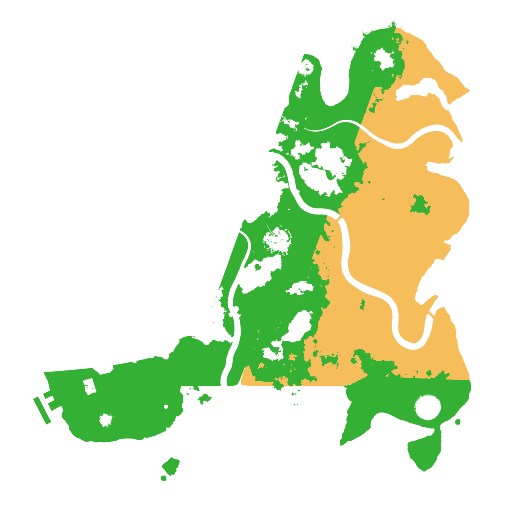 Biome Rust Map: Procedural Map, Size: 3600, Seed: 712574