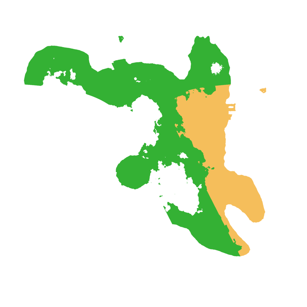 Biome Rust Map: Procedural Map, Size: 2500, Seed: 1717775992