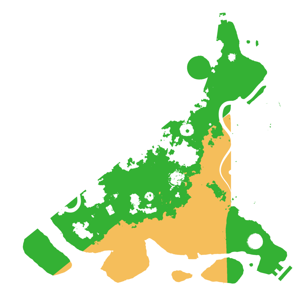 Biome Rust Map: Procedural Map, Size: 3500, Seed: 1074411125