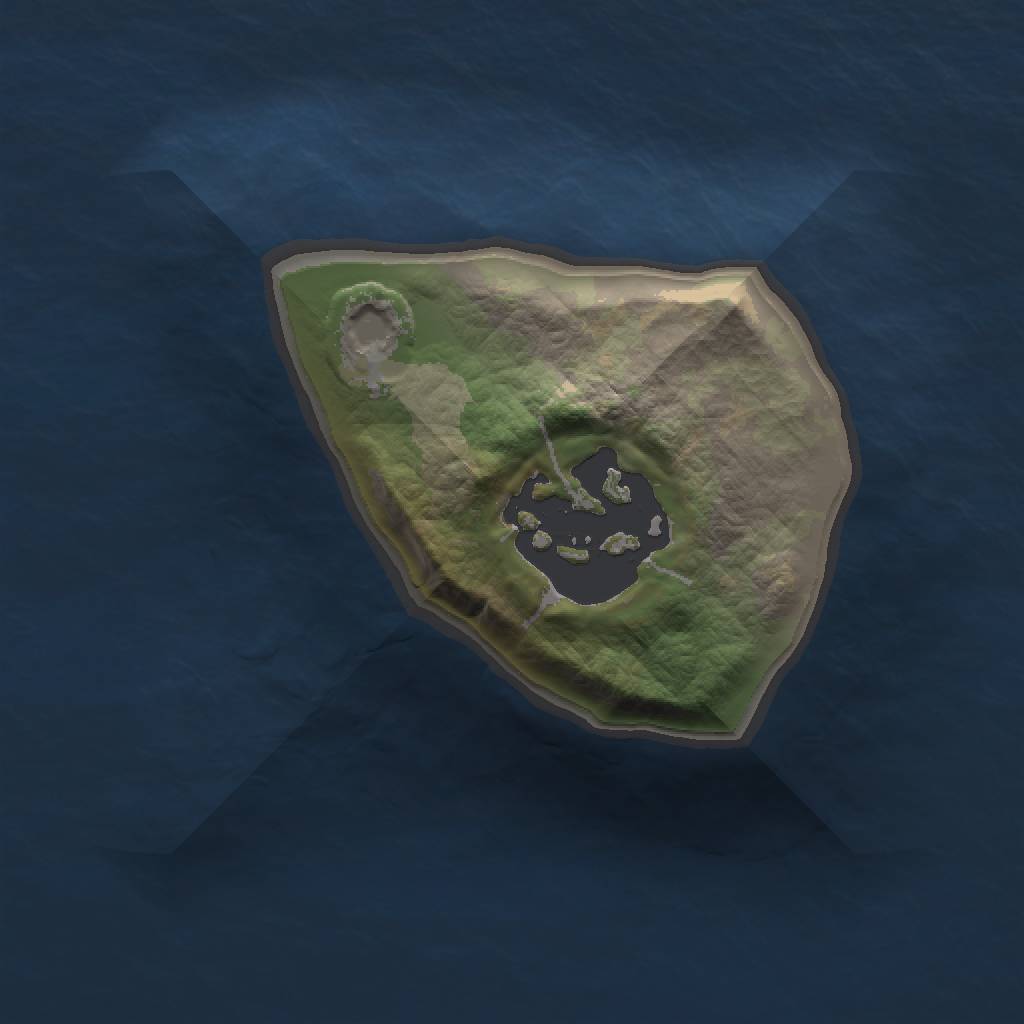 Rust Map: Barren, Size: 1000, Seed: 1318154713, 3 Monuments