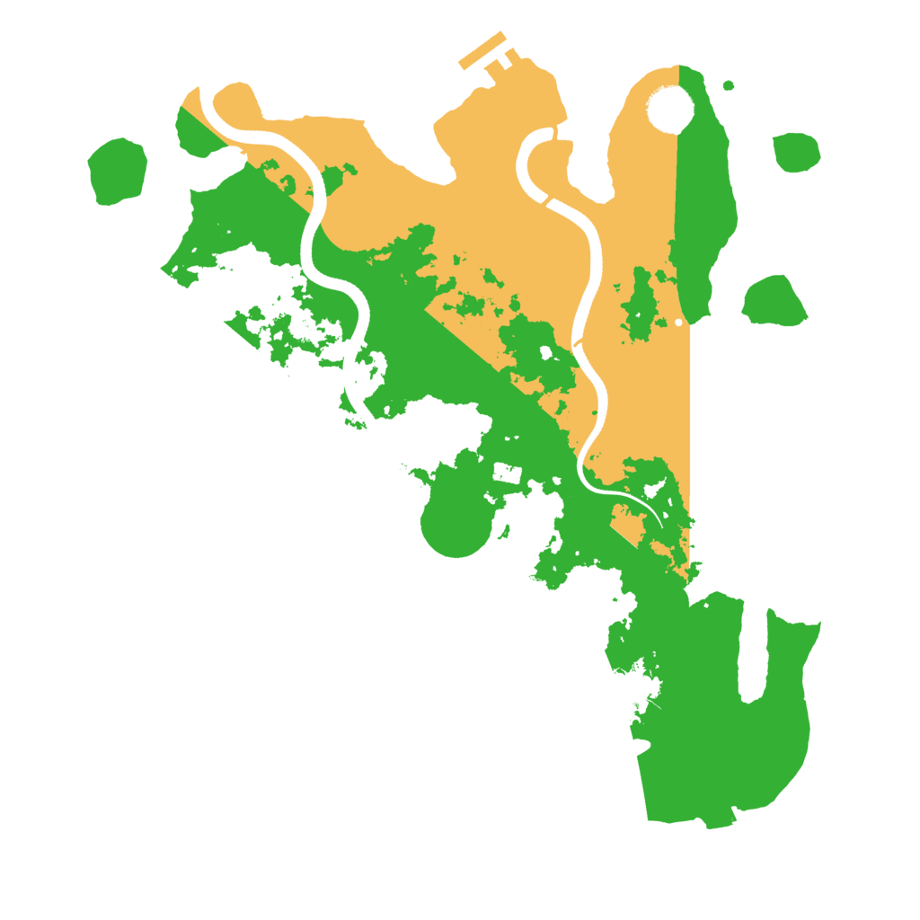 Biome Rust Map: Procedural Map, Size: 3500, Seed: 932023