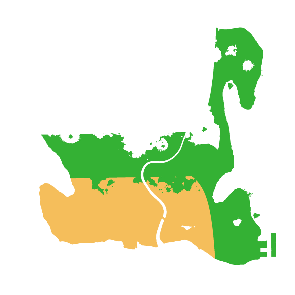 Biome Rust Map: Procedural Map, Size: 2500, Seed: 5432