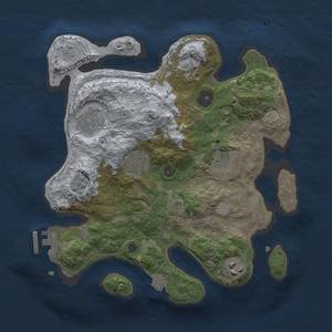 Thumbnail Rust Map: Procedural Map, Size: 3000, Seed: 540839255, 12 Monuments