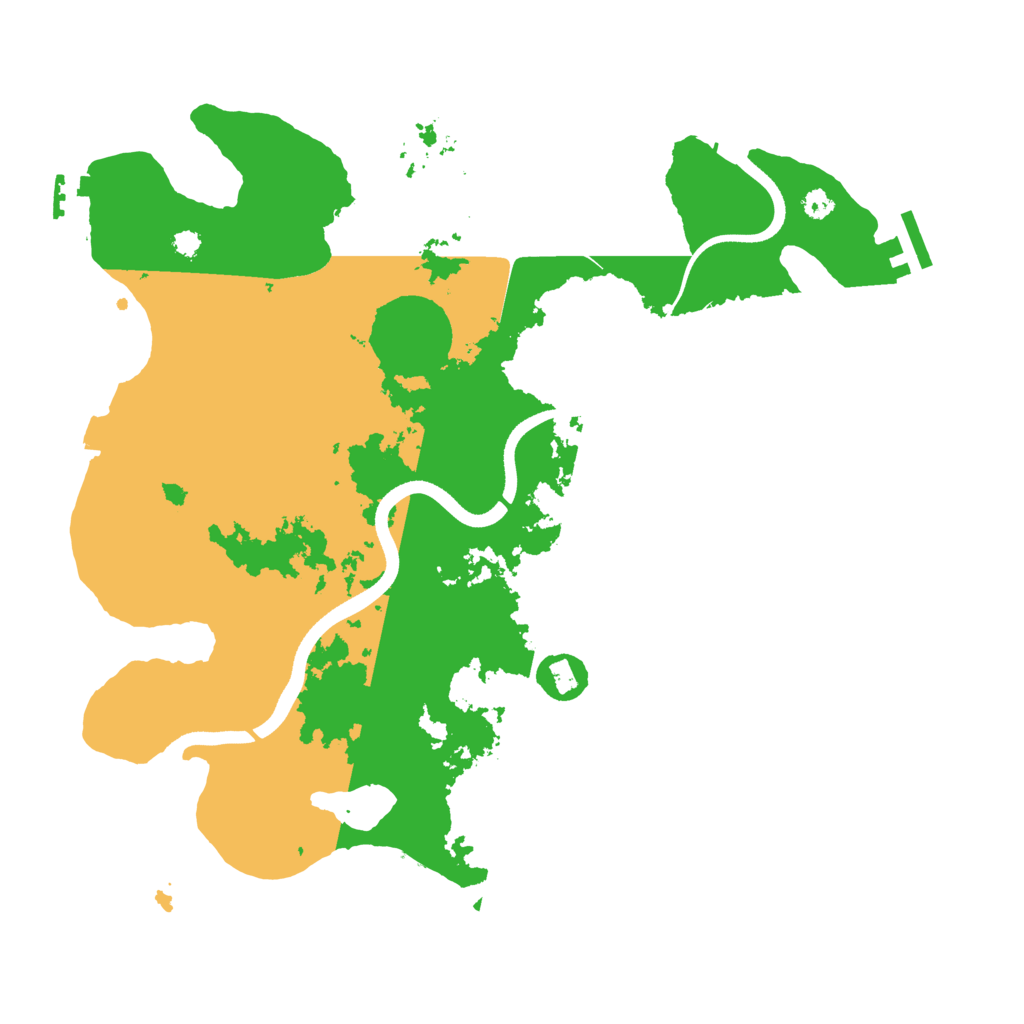 Biome Rust Map: Procedural Map, Size: 3500, Seed: 58532