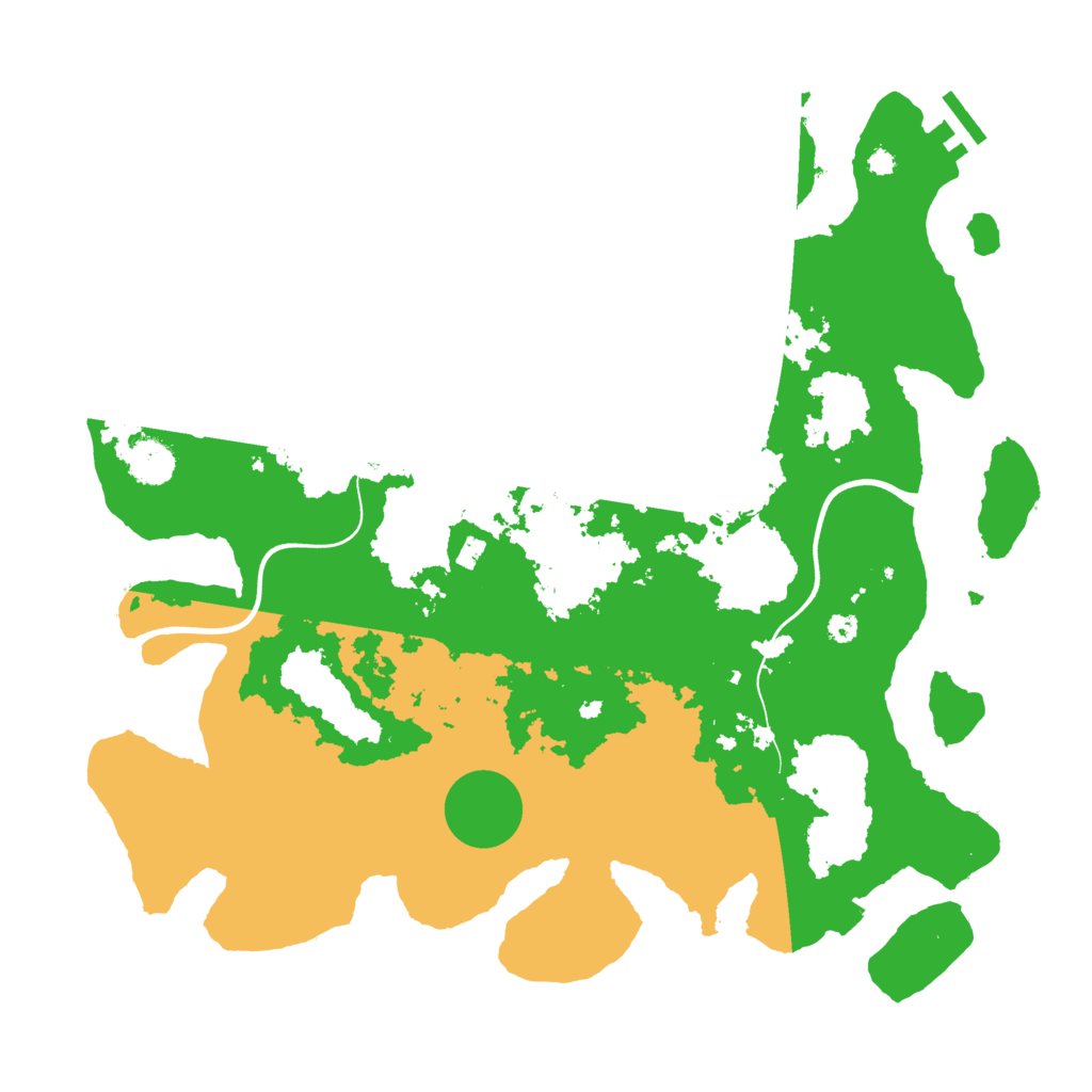 Biome Rust Map: Procedural Map, Size: 3700, Seed: 60961350