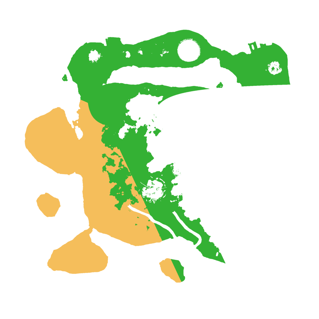 Biome Rust Map: Procedural Map, Size: 2500, Seed: 258788518