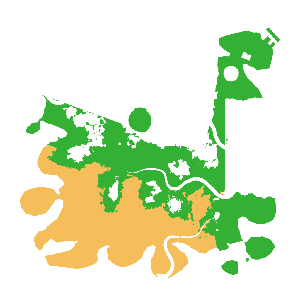 Biome Rust Map: Procedural Map, Size: 3500, Seed: 62686484