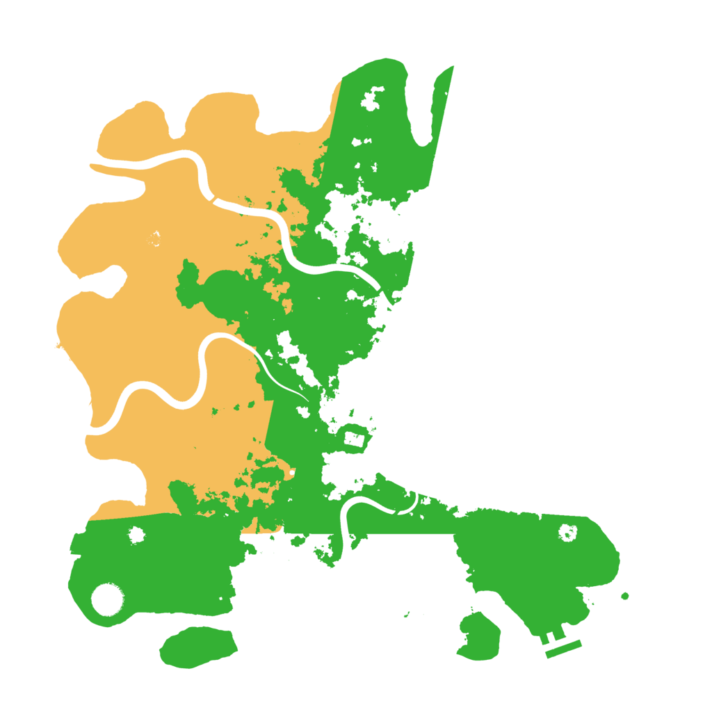 Biome Rust Map: Procedural Map, Size: 3900, Seed: 85455348