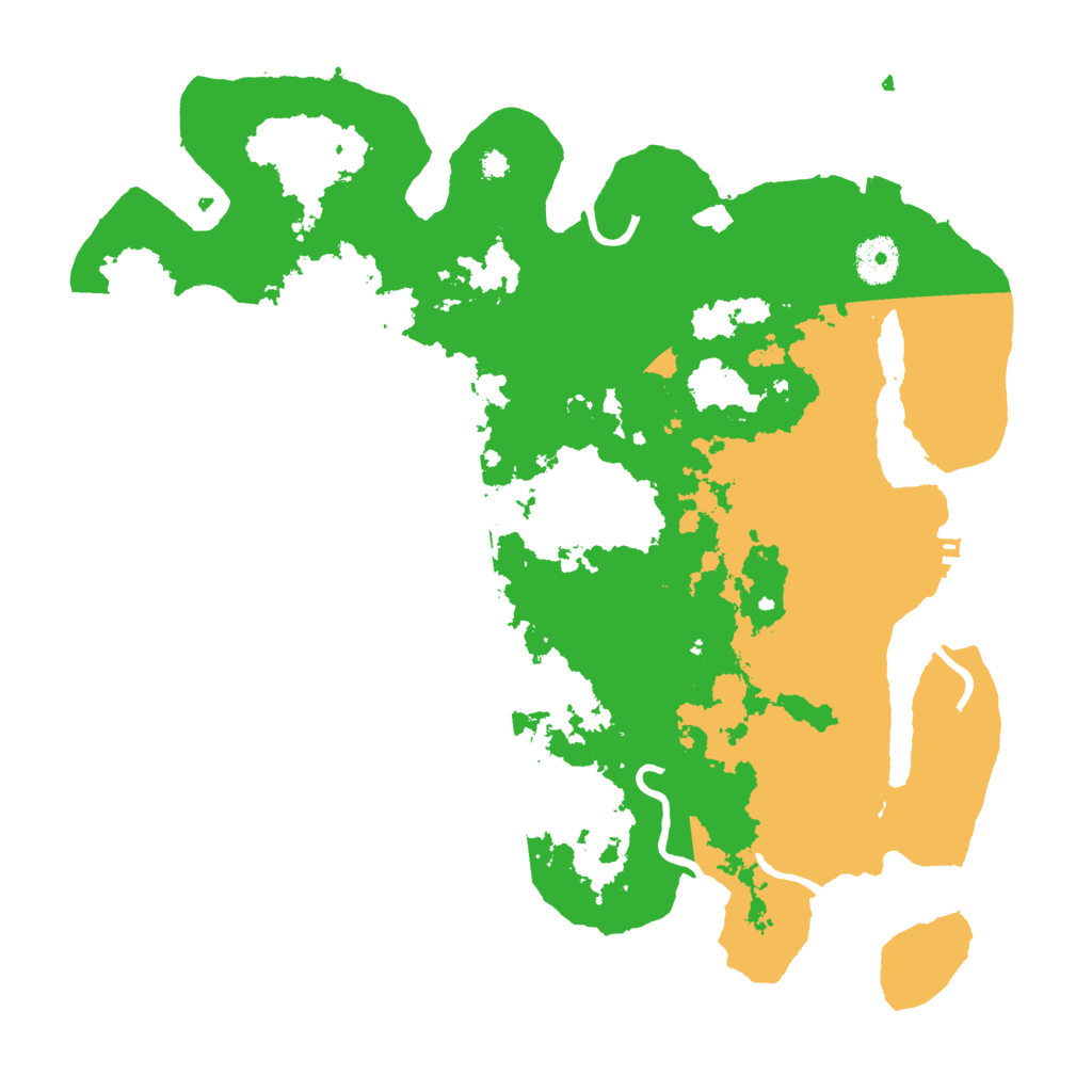 Biome Rust Map: Procedural Map, Size: 3600, Seed: 96050118