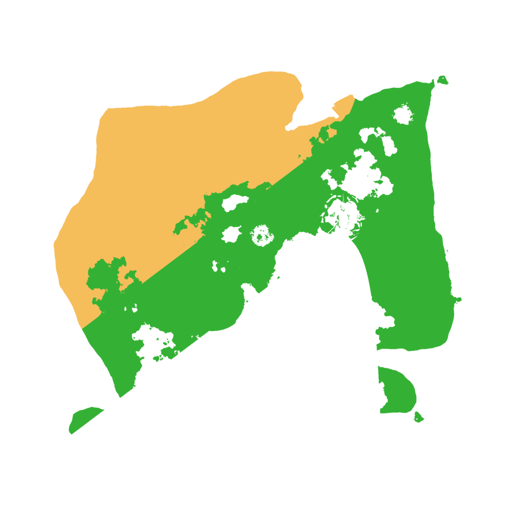 Biome Rust Map: Procedural Map, Size: 2500, Seed: 415491679