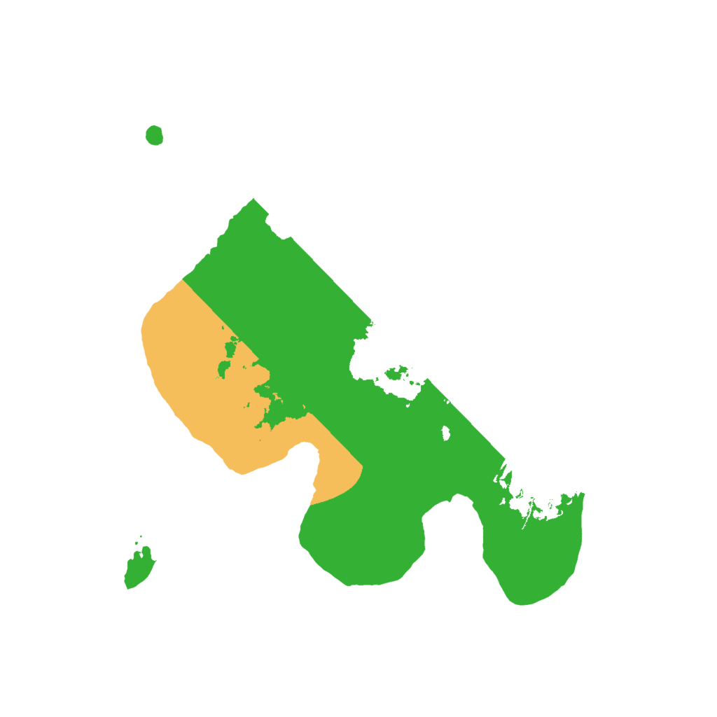 Biome Rust Map: Barren, Size: 2000, Seed: 1734249667