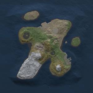 Thumbnail Rust Map: Procedural Map, Size: 2000, Seed: 112233, 5 Monuments