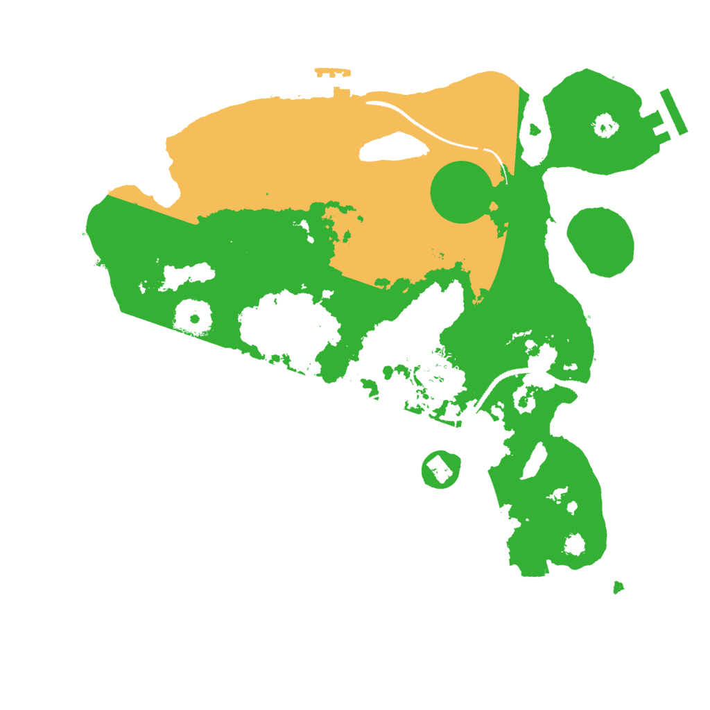 Biome Rust Map: Procedural Map, Size: 3000, Seed: 394385991