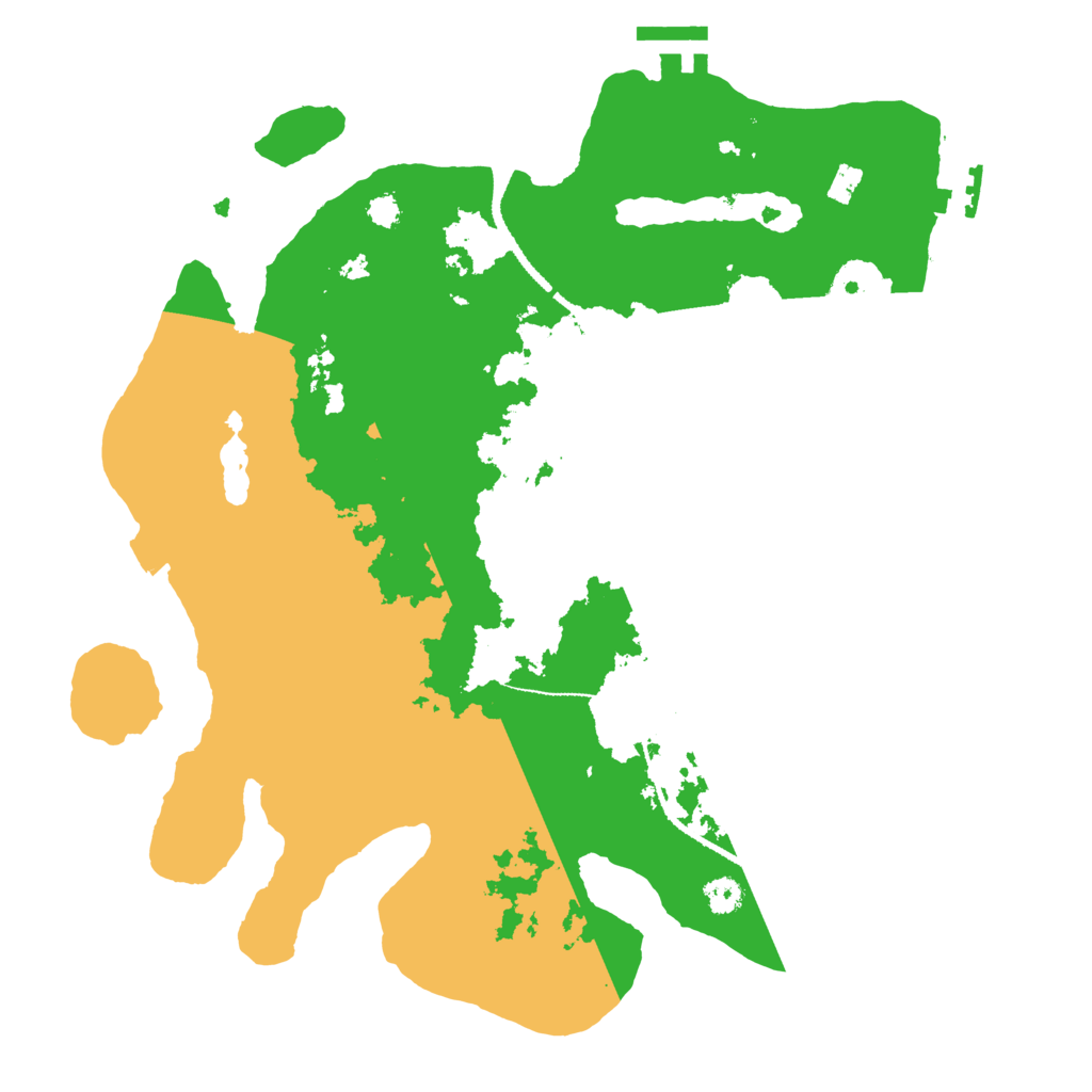 Biome Rust Map: Procedural Map, Size: 3100, Seed: 17670