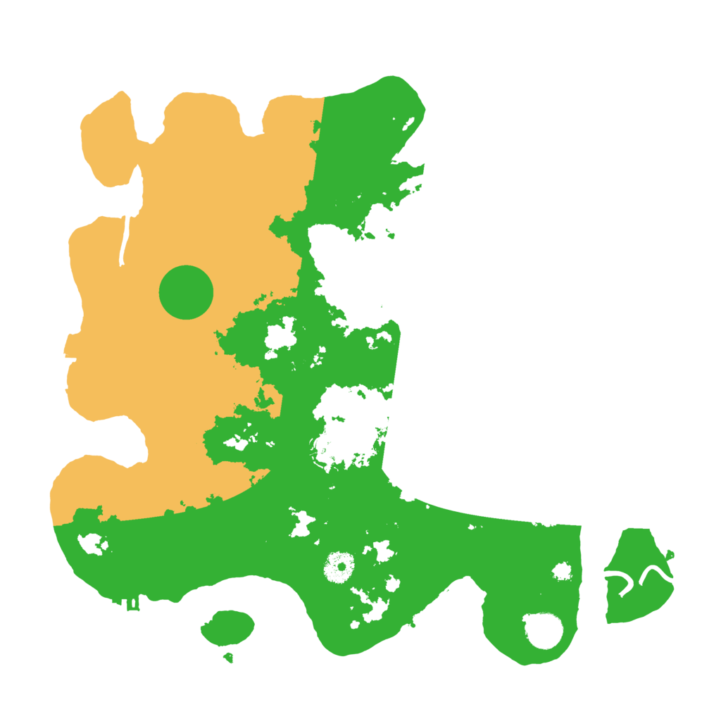 Biome Rust Map: Procedural Map, Size: 3500, Seed: 66580310