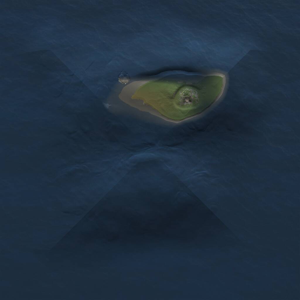 Rust Map: Procedural Map, Size: 1000, Seed: 755277998, 1 Monuments