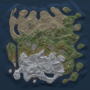 Thumbnail Rust Map: Procedural Map, Size: 3750, Seed: 18204015, 18 Monuments