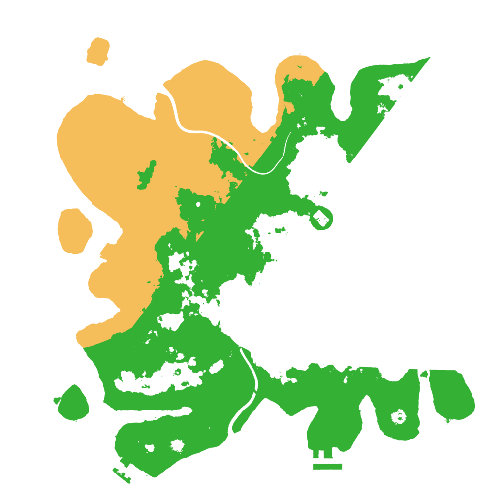Biome Rust Map: Procedural Map, Size: 3500, Seed: 59450753