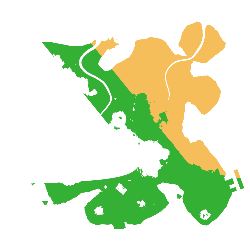 Biome Rust Map: Procedural Map, Size: 2500, Seed: 980489382
