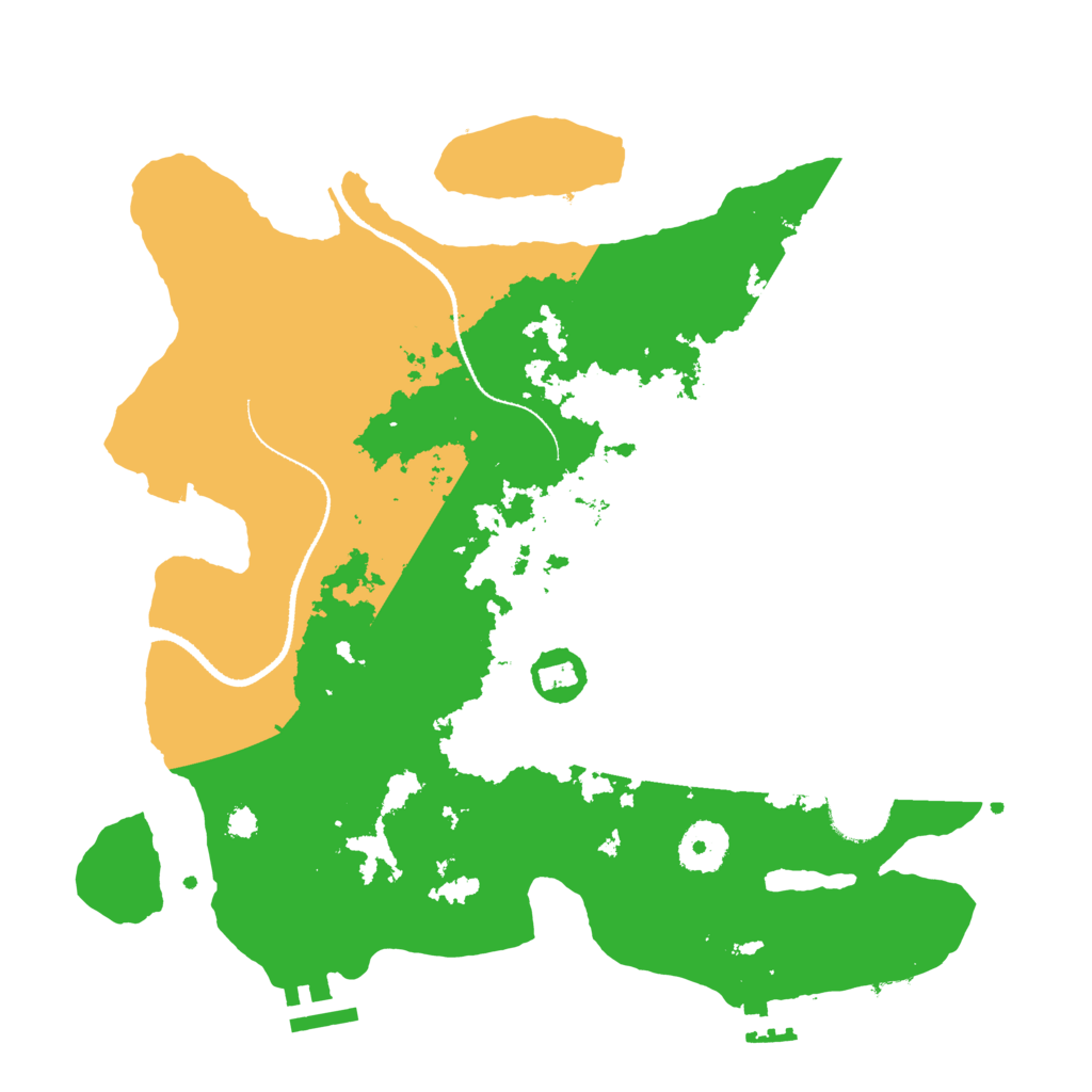 Biome Rust Map: Procedural Map, Size: 3250, Seed: 361102
