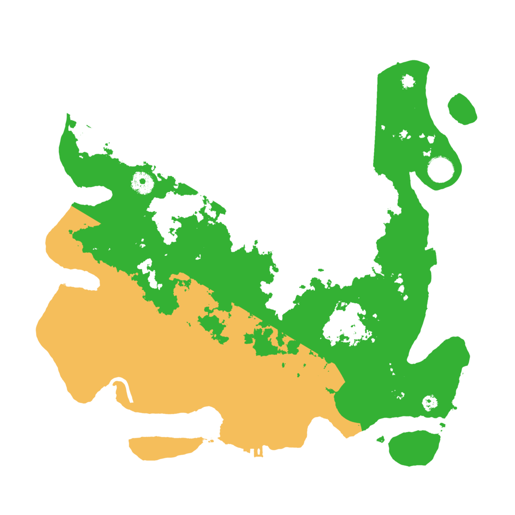 Biome Rust Map: Procedural Map, Size: 3500, Seed: 83732444